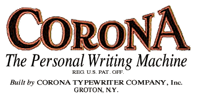 Corona Typewriter Trade Mark